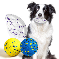 Kimee upgraded tennis ball in blue and yellow for bright visibility during play