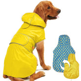 Kimee dog raincoat reversible front view for versatile all-weather protection