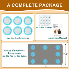KIMPOK non-slip silicone mat with placement dots keeping buttons organized.
