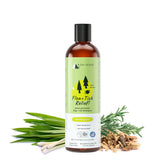 Kin+Kind flea-tick dog shampoo bottle highlights plant-powered formula for gentle care.