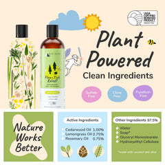Kin+Kind lavender oil drops emphasize calming scent during dog baths.