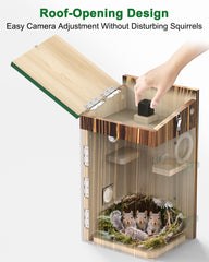 KinetCam Squirrel Box night vision view enabling dusk and night footage.