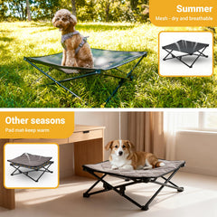 KingCamp elevated dog bed medium cooling mesh ideal for hot weather.