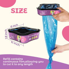 KINGLY refill demonstrates compatibility with Litter Genie Standard models for easy use.