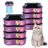 KINGLY premium cat litter refill 8-pack showcasing durable bags for odor control.