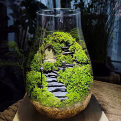 KINGRUI slate rocks for reptile terrariums provide climbing surfaces and hiding spots.