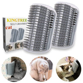 Kingtree 2-pack cat corner scratcher wall-mount for space-saving grooming.