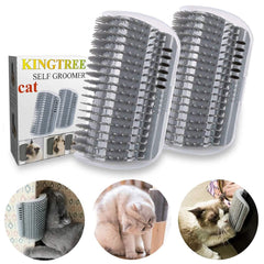 Kingtree 2-pack cat corner scratcher wall-mount for space-saving grooming.