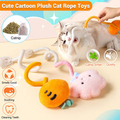 Kingtree cat rope toys with catnip-infused appeal for curiosity