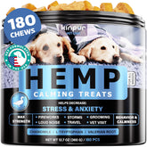 Kinpur dog calming chews duck flavor bag: soothing stress during thunderstorms.