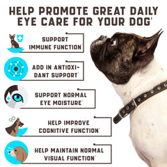 Kinpur Eye Vitamins chews closeup show tasty soft chews for eye health support.