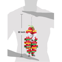 KINTOR parrot toy color blocks wood boosts mental stimulation during play.