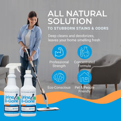 KINZUA ENVIRONMENTAL Urine B-Gone carpet stain removal in action.