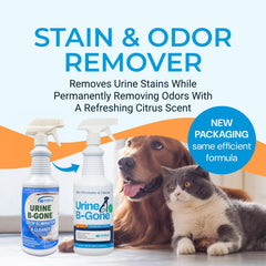 KINZUA ENVIRONMENTAL Urine B-Gone label closeup highlights enzyme action for stains.
