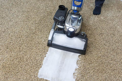 Kirby 283297 carpet stain removal closeup highlights effective stain lifting.