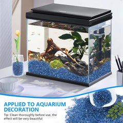 KISEER glass gems close-up for versatile fish-tank décor