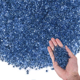 KISEER Sea Blue glass beads pack sparkling in light for aquarium use