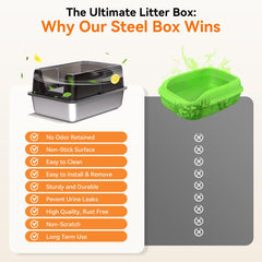 KISENG odor-resistant stainless surface highlights easy cleaning and freshness.