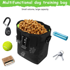 Kissleaf treat pouch with magnetic closure enables quick, spill-free treat access.