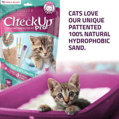 KIT4CAT CheckUp Pro natural sand packaging ensuring safe, non-toxic use
