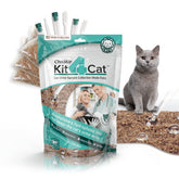 KIT4CAT hydrophobic litter sand bags shown for easy at home urine sample collection