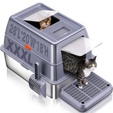 KITCATY XXXL litter box lid closed for privacy and odor containment.