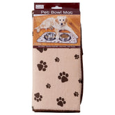Kitchen Basics microfiber pet bowl mat wide view highlights absorbent surface for mess-free meals.