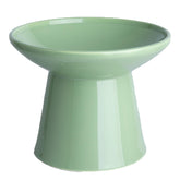 KITCHENLESTAR elevated cat bowls side view—whisker-friendly wide design for comfortable eating.