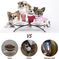 KitchenLeStar dishwasher-safe cat bowl for quick cleaning after meals.