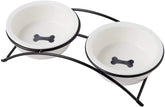 KitchenLeStar elevated cat bowl on stand shows natural feeding position
