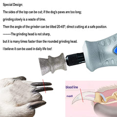 KitGuard diamond bits slice and shape nails with controlled cutting action for pet nail grooming.