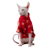 Camiseta Kitipcoo para gato sin pelo con material suave para piel sensible.