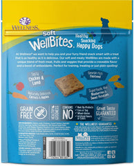 KITMOUS Wellness Soft WellBites turkey-duck 6oz bag showing grain-free snack for picky dogs