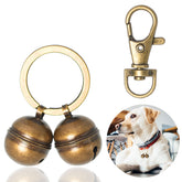 KITTAIL copper bell on dog collar with snap clip delivers clear audible signal