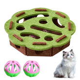 kittern cat-scratch-puzzle-box front view with felt surface for gentle indoor play
