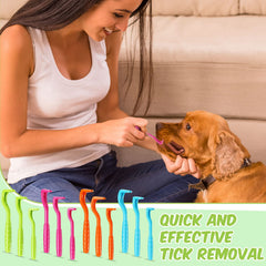 Kittmip tick remover kit rose red side view emphasizes ergonomic grip.