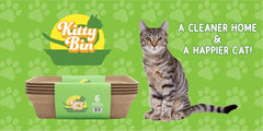 Kitty Bin travel-ready disposable litter box shown for on-the-go use.