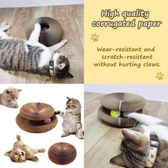 Kitty Curlz corrugated cardboard close-up shows durable, recyclable material for long-lasting use.