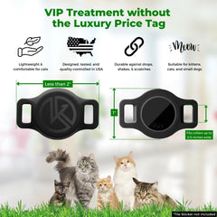 Kitty Kompass Tile Sticker Holder water-resistant material—durable for adventures.