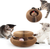 Kitty Kurlz Magic Organ cat scratcher folded surface for durable claw grinding and lounge.