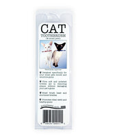 Kittyteeth small-pet toothbrush handle closeup for comfortable daily brushing.
