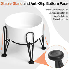 Kitwinney anti-slip non-tip stand keeps bowls steady during meals