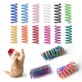 Kitys Fatch cat spring toy box — 12 colors for interactive indoor play.