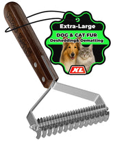 KIZO ESLO walnut-handle ergonomic grooming brush for comfortable long sessions