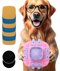 Kkiimatt Dog Puzzle Toy Slow Feeder top view for engaging foraging