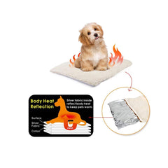 Klemon Self-Warming Pad on floor demonstrates portable warmth for play areas.