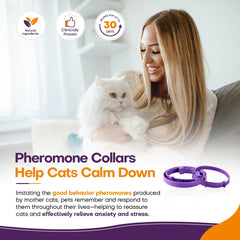 Klioak cat collar waterproof design demonstrated for 30 days of calming.