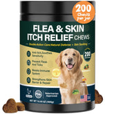KLOMKMCL dog flea-tick prevention chews bottle for easy ongoing protection