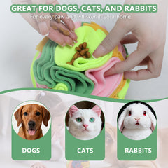 kmirepa Vibrant Snuffle Ball dog-sniffing-mystery close-up promotes cognitive engagement.