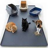 Kmiyivi cat litter mat extra-large coverage keeps floors clean